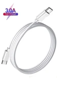 inteknoloji Şarj Kablosu Type-c To Usb-c Şarj Type-c Data Aktarım Hızlı Şarj Xtrm thumbnail 1