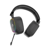 GameBooster WBH23B Nemesis Pro RGB 2.4Ghz+BT Kablosuz Oyuncu Kulaklığı Siyah thumbnail 4