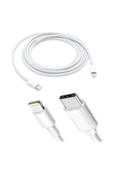 Orjinal İphone 12/ 12 Pro Max Uyumlu Usb-c Lightning Hızlı Şarj Data Kablosu 1m - 3