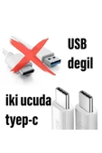 assell 25w Hızlı Type-c Şarj Kablosu Çift Taraflı Type-c To Type-c 25w Pd Şarj Kablo 1metre Hızlı Type-C thumbnail 1