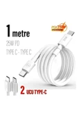 assell 25w Hızlı Type-c Şarj Kablosu Çift Taraflı Type-c To Type-c 25w Pd Şarj Kablo 1metre Hızlı Type-C thumbnail 6