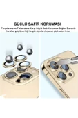 kalimera iPhone 13 Pro / 13 Pro Max  ile Uyumlu Premium Ultra Darbe Önleyici Safir Kamera Lens Koruyucu - 4