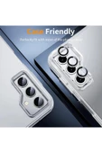 MustCase Samsung Galaxy S23 / S23 FE / S23 Plus Uyumlu Parlak Gümüş Kamera Lens Koruyucu Cam - 4