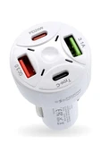 tonex 53w 2 PD 2 USB Girişli Hızlı Şarj Araç Başlığı - 1