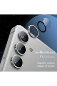 MustCase Samsung Galaxy A34 / A54 Uyumlu Parlak Silver Kamera Lens Koruyucu Cam Lens - 2