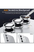 MustCase Samsung Galaxy S23 / S23 FE / S23 Plus Uyumlu Parlak Gümüş Kamera Lens Koruyucu Cam - 2