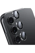 MustCase Samsung Galaxy S23 / S23 FE / S23 Plus Uyumlu Parlak Siyah Kamera Lens Koruyucu Cam - 1