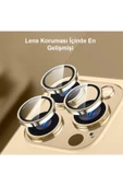 kalimera iPhone 13 Pro / 13 Pro Max  ile Uyumlu Premium Ultra Darbe Önleyici Safir Kamera Lens Koruyucu - 5