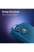 kalimera iPhone 14-14 Plus ile Uyumlu Premium Ultra Darbe Önleyici Safir Kamera Lens Koruyucu - 3