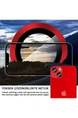 kalimera iPhone 14-14 Plus ile Uyumlu Premium Ultra Darbe Önleyici Safir Kamera Lens Koruyucu - 5