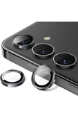 MustCase Samsung Galaxy A34 / A54 Uyumlu Parlak Siyah Kamera Lens Koruyucu Cam - 1