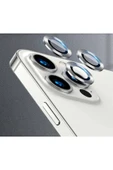 Solid SOLİD Iphone 13 Pro/iphone 13 Pro Max Kamera Lens Koruyucu Metal Çerçeveli Tam Koruma Temperli Cam - 1