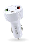 tonex 53w 2 PD 2 USB Girişli Hızlı Şarj Araç Başlığı - 2