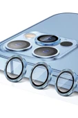 ucuzmi Iphone 13 Pro Max Uyumlu Kamera Lens Koruyucu Çelik Halka Hd 9d Kırılmaz Cam - 4