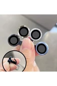 ERMER iphone 11 Uyumlu Kamera Lensi Koruma Camı Safir Metal Çerçeveli HD Gökkuşağı Koruma Lensi - 3