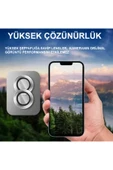 kalimera iPhone 14-14 Plus ile Uyumlu Premium Ultra Darbe Önleyici Safir Kamera Lens Koruyucu - 5