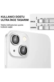 kalimera iPhone 14-14 Plus ile Uyumlu Premium Ultra Darbe Önleyici Safir Kamera Lens Koruyucu - 2