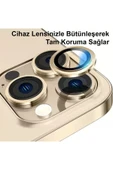 kalimera iPhone 13 Pro / 13 Pro Max  ile Uyumlu Premium Ultra Darbe Önleyici Safir Kamera Lens Koruyucu - 3