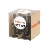 Siyah 50 ADET Silikon Kapı Pencere Arkası Tampon Vidalı Duvar Boya Koruyucu Plastik Stoper Seti thumbnail 5