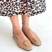 BİÇOMİ Canka Nude Cilt Babet Ayakkabı thumbnail 4