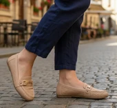 BİÇOMİ Rain Nude Cilt Babet Ayakkabı thumbnail 1