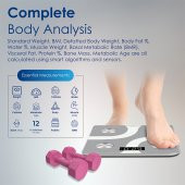 Dijital Baskül Hassas Akıllı Vücut kitle indeksi Ölçer - Promate ISCALE thumbnail 4