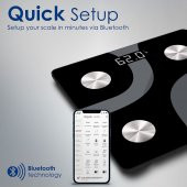 Dijital Baskül Hassas Akıllı Vücut kitle indeksi Ölçer - Promate ISCALE thumbnail 9