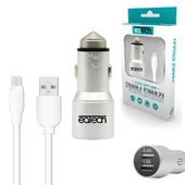 Eatech Araç Şarj Mıcro Çift Usb Metal 3.1 Amper - 1
