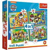 Paw Patrol 4'lü Kutulu Puzzle/Yapboz (35+48+54+70'parça) - 1