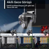 Avenir 128GB AV-S316 4 Kameralı 16MP 3 Ptz Dönebilen Wifi Sesli Kamera thumbnail 3