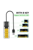 Akman ALLY M.2 Sata USB 3.0 Gen1 SSD Harddisk Kutusu M.2 NGFF- JMS578 Kapaklı-(1903) - ACL6202121-7610 thumbnail 3