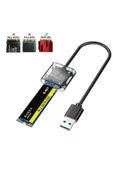 Akman ALLY M.2 Sata USB 3.0 Gen1 SSD Harddisk Kutusu M.2 NGFF- JMS578-(1903) - MKİ8305-7533 thumbnail 3