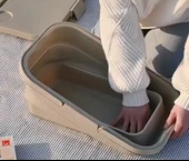 KATLANIR KOVA PİKNİK SEPETİ ÇOK FONKSİYONLU MASA TAŞIMA KUTUSU - 6