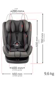 Heyner Kids Infiny Twist 0-36kg Isofix Oto Koltuğu ( 360° Dönebilir) Siyah - 8