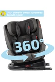 Heyner Kids Infiny Twist 0-36kg Isofix Oto Koltuğu ( 360° Dönebilir) Siyah - 3