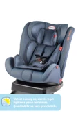 Heyner Kids Infiny Twist 0-36kg Isofix Oto Koltuğu ( 360° Dönebilir) Mavi - 5