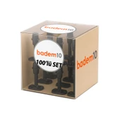 Siyah 100 ADET Set Silikon Kapı Pencere Arkası Tampon Vidalı Duvar Boya Koruyucu Plastik Stoper thumbnail 6