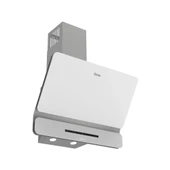 Ferre FLOWART-SILENTART Serisi Beyaz Set (SC406-WFA + QBL63CB +D081-SA ) - Döküm Izgara / 65 cm Ocak - 6