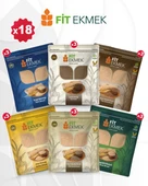 fit 3lü Kepekli ,3lü Yulafli ,3lü Chia ,3lü Arpa ,3lü Çavdar ve 3lü Keten Tohumlu Lavaş Ekmeği 300gr - 1