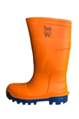 Techno Boots Poliüretan Soğuğa Dayanıklı Kısa Çelik Burunlu Turuncu Çizme thumbnail 3