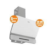 Ferre FLOWART-SILENTART Serisi Beyaz Set (SC406-WFA + QBL63CB +D081-SA ) - Döküm Izgara / 65 cm Ocak - 7