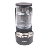 M-Pets Duplo Hazneli Kedi Köpek Mama ve Su Kabı Siyah 6Lt 2,65Kg - 3