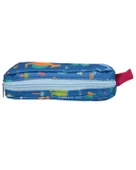 Temel Dinozor Desenli Lacivert Tek Gözlü Kalem Çantası thumbnail 2