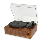 Fomix FM-108 açık kahverengi  Hoparlörlü Bluetoothlu Pikap Plak Çalar thumbnail 4