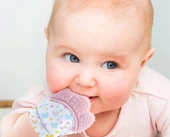 Babyjem Bebek Diş Kaşıyıcı Eldiveni Kelebek Pembe thumbnail 3