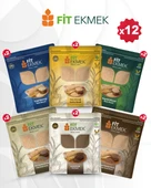 fit 2li Kepekli ,2li Yulafli ,2li Chia ,2li Arpa ,2li Çavdar ve 2li Keten Tohumlu Lavaş Ekmeği 300gr - 1