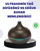 Uçucu Yağ Uyumlu Renkli LED Işıklı Nemlendirici - 1