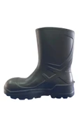 Techno Boots Poliüretan Soğuğa Dayanıklı Kısa Çelik Burunlu Yeşil Çizme thumbnail 4