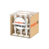 Beyaz 100 ADET Kapı Pencere Arkası Vidalı Silikon Tampon Duvar Boya Koruyucu Koruma Stoper Seti thumbnail 3