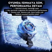 Coofbe Göstergeli 3Mod Turbo Fan 4800RPM 30W Telefon Tablet Soğutucu Radyatör Tüm Tabletlere Uyumlu - 2